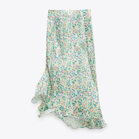 NWT Zara Floral Midi Skirt - Picture 3 of 11